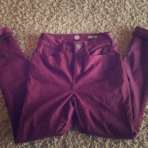 Maroon “So” jeans